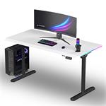 ULTRADESK Herný stôl QUEST, 140x70cm, 72-120cm, čierna-biela UD-QST-FRBB/DTWT