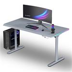ULTRADESK Herný stôl QUEST, 140x70cm, 72-120cm, šedo-šedá UD-QST-FRGY/DTGY