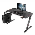 ULTRADESK Herný stôl ROCKET BLACK, 128x68 cm, 78 cm, s XL podložkou pod myš, držiak slúchadiel aj n UDESK-RT-BB