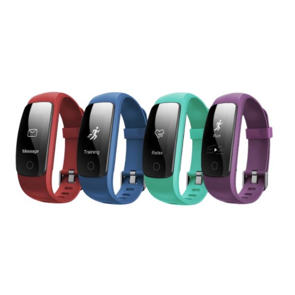 UMAX sada se 4 náhradními pásky pro chytrý náramek U-Band 107 Plus HeartRate včetně upínání UB509