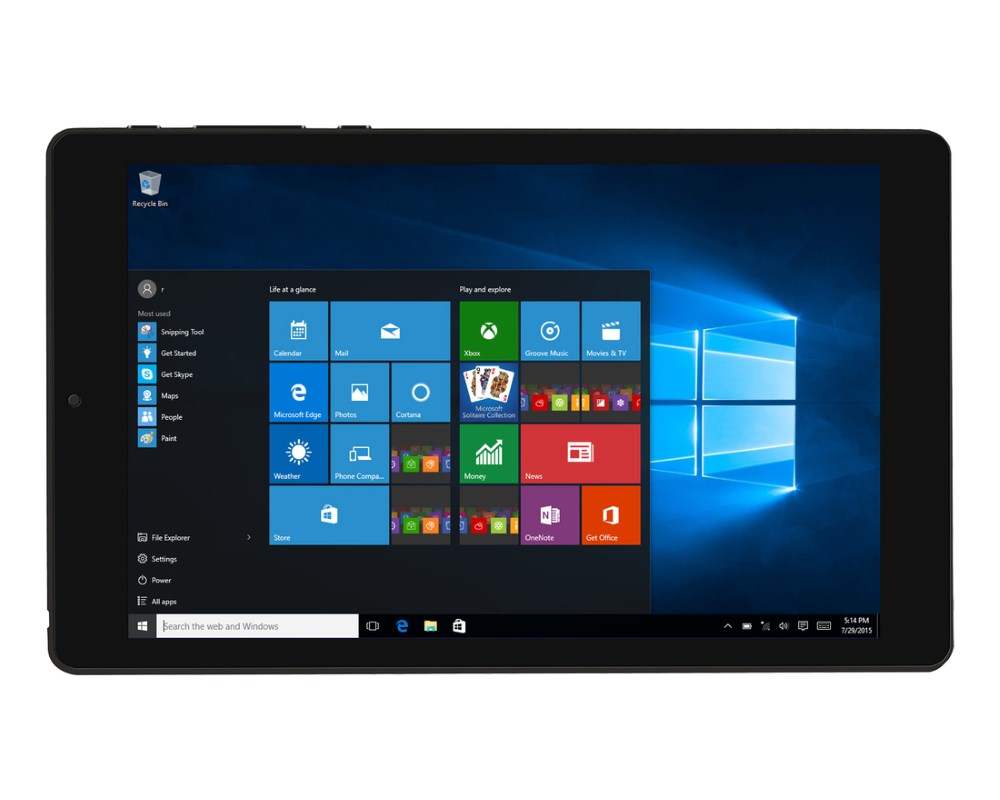 UMAX tablet PC VisionBook 8Wi Plus/ 8" IPS/ 1280x800/ 1GB/ 32GB Flash/ micro HDMI/ micro USB/ W10 Home/ černý UMM200V8P