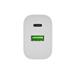 Univerzální nabíječka Natec RIBERA 20 W 1X USB-A + 1X USB-C, bílá NUC-2396