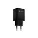Univerzální USB nabíječka Natec RIBERA GaN 1X USB-A + 1X USB-C 30W, černá NUC-2141