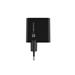 Univerzální USB nabíječka Natec RIBERA GaN 45W, 1X USB-A, 1X USB-C, černá NUC-2143