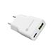 Univerzální USB nabíječka Natec RIBERA GaN SLIM, 20 W, 1X USB-A + 1X USB-C, Bílá NUC-2376