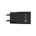 Univerzální USB nabíječka Natec RIBERA GaN SLIM, 20 W, 1X USB-A + 1X USB-C, Černá NUC-2377