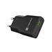 Univerzální USB nabíječka Natec RIBERA GaN SLIM, 20 W, 1X USB-A + 1X USB-C, Černá NUC-2377