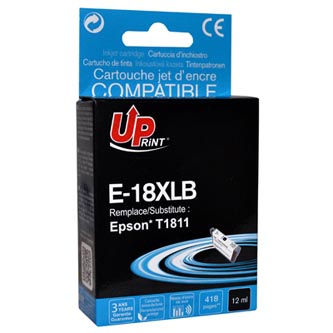 UPrint kompatibil ink s C13T18114010, 18XL, black, 470s, 15ml, E-18XLB, pre Epson Expression Home X