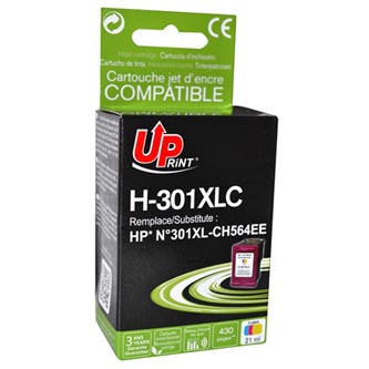 UPrint kompatibil ink s CH564EE, No.301XL, color, 450s, 21ml, H-301XLC, pre HP HP Deskjet 1000, 105