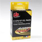UPrint kompatibil ink s CLI571, 2xblack/1xcyan/1xmagenta/1xyellow, C-570/571XL PACK, high capacity, C-571XL PACK