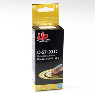 UPrint kompatibil ink s CLI571C XL, cyan, 720str., 11ml, C-571XLC, high capacity, pre Canon PIXMA M