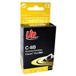 UPrint kompatibil ink s CLI8BK, black, 14ml, C-8B, pre Canon iP4200, iP5200, iP5200R, MP500, MP800,