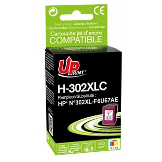 UPrint kompatibil ink s F6U67AE, F6U67AE, HP 302XL, color, 330str., 21ml, H-302XLCL, pre HP OJ 3830