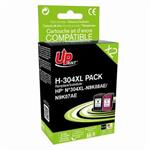 UPrint kompatibil. ink s N9K08AE+N9K07AE, HP 304XL, black/color, 700/400str., 20/18ml, H-304XL BK/C H-304XL BK/CL PACK