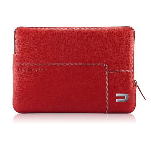 Urbano púzdro Leather Sleeve pre MacBook Air 13" - Red uzrsa-04