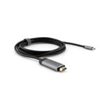 USB (3.1) hub 1-port, 49144, šedá, délka kabelu 1,5m, Verbatim, adaptér USB C na HDMI