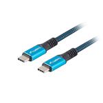 USB-C M/M 4.0 kabel 0,5m 100W 8K 30Hz modro-černá CA-CMCM-45CU-0005-BK