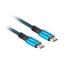 USB-C M/M 4.0 kabel 1.2m 100W 8K 30Hz modro-černá CA-CMCM-45CU-0012-BK