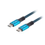 USB-C M/M 4.0 kabel 1.2m 100W 8K 30Hz modro-černá CA-CMCM-45CU-0012-BK