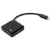 USB hub Hama USB 3.1 typ C 1:4, černý 135750