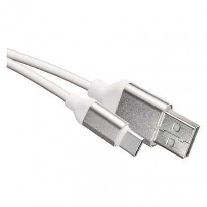 USB kábel 2.0 A/M - C/M 1m biely 8592920068878