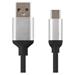 USB kábel 2.0 A/M - C/M 1m čierny 8592920068908