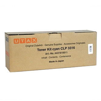 Utax originál toner 4431610011, cyan, 4000str., Utax CLP 3316, Triumph Adler 4316