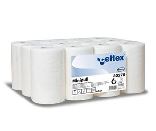 Uteráky Celtex Lux Mini role, papírové, bílé, 12ks, 72m 30270