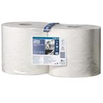 Utierka Tork Plus W1, W2 v miniroli, papírová, bílá, 2ks, 750 útržků 130041