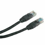 UTP patchcord, Cat.5e, RJ45 M-0.5m, netienený, čierny, economy KB005BNS01
