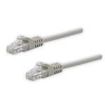 UTP patchcord, Cat.5e, RJ45 M-10m, netienený, šedý, čistá meď, economy KB100AUC01