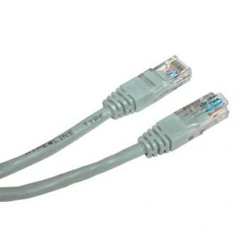 UTP patchcord, Cat.5e, RJ45 M-2m, netienený, šedý, economy KB020ANS01