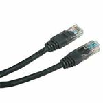 UTP patchcord, Cat.5e, RJ45 M-5m, netienený, čierny, economy KB050BNS01