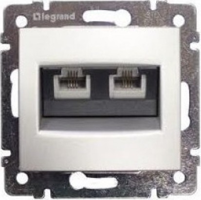 Valena zásuvka dat. 2-násobná RJ45 Cat.6 FTP bílá 774233