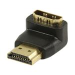 VALUELINE adaptér HDMI™/ konektory 90° úhlový HDMI™ – HDMI™ vstup/ černý