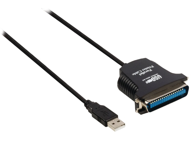 VALUELINE kabel USB k tiskárně/ zástrčka USB 2.0 A - 36pinová zástrčka Centronics/ černý/ 2m VLCP60880B20