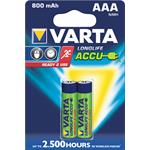 Varta LongLife Accu AAA 2x R2U 800mAh HR03/3+1 VAR 56703 2x