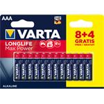 Varta Longlife Max Power AAA 8+4 (Double blister) VAR 4703 8+4