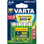 Varta Rechargeable Accu 4 AA 2600mAh R2U VAR 5716 4x