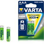 Varta Rechargeable Accu Phone AAA 550 mAh 2x VAR 58397 2x