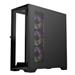 VeinX case GL29AL-BK, ATX, Průhledná bočnice, 4x 120mm ARGB Fan, ARGB Hub, Černá VX-GL29AL-BK