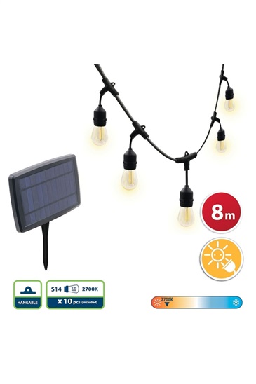 Velamp LED solární řetěz PS070S, 8m 8003910110236
