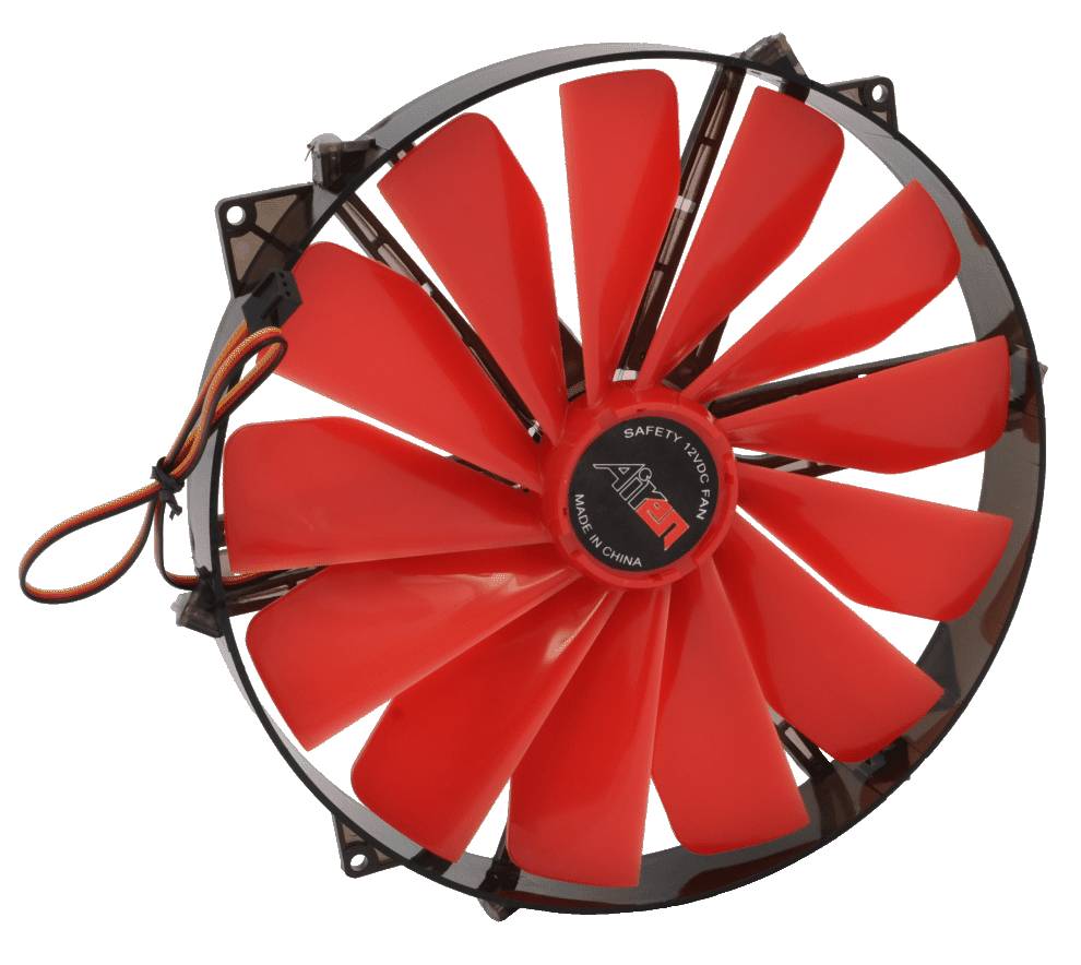 Ventilátor AIREN FAN RedWingsGiantExtreme 250 LED RED (250x250x30mm) AIREN - FRWGE250LEDR