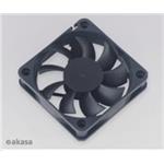 Ventilátor AKASA AK-6015MS, 60 x 15 mm, zapuzdrené ložisko, čierny
