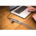 Verbatim 49141 Multiportový USB-C HUB, 2x USB 3.0, 1x USB-C, HDMI, LAN, šedý dok