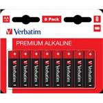 VERBATIM Alkalické baterie AA, 8 PACK , LR6 49503
