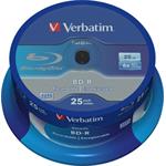 Verbatim BD-R, Single Layer 25GB, spindle, 43837, 6x, 25-pack