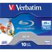 Verbatim BD-R, Single Layer Printable ScratchGuard Plus, 25GB, jewel box, 43713, 6x, 10-pack, pre a