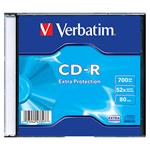 Verbatim CD-R, 43347, DataLife, 1-pack, 700MB, Extra Protection, 52x, 80min., slim box, pre archivá