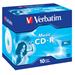 Verbatim CD-R, 43365, MusicLife PLUS, 10-pack, 700MB, 24x, 80min., 12cm, bez možnosti potlače, jewe